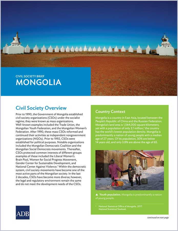 Civil Society Brief: Mongolia