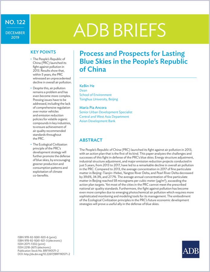Process and Prospects for Lasting Blue Skies in the People’s Republic of China