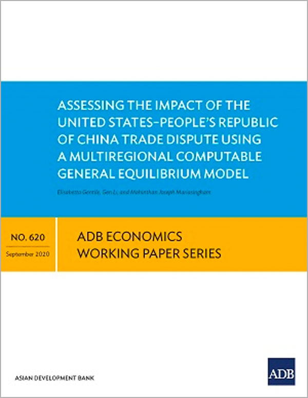 Assessing the Impact of the United States–People’s Republic of China Trade Dispute Using a Multiregional Computable General Equilibrium Model