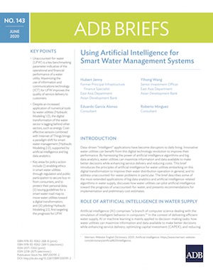 Using Artificial Intelligence for Smart Water Management Systems