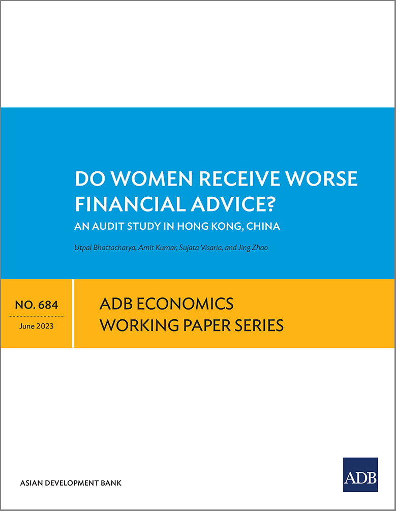 Do Women Receive Worse Financial Advice? An Audit Study in Hong Kong, China