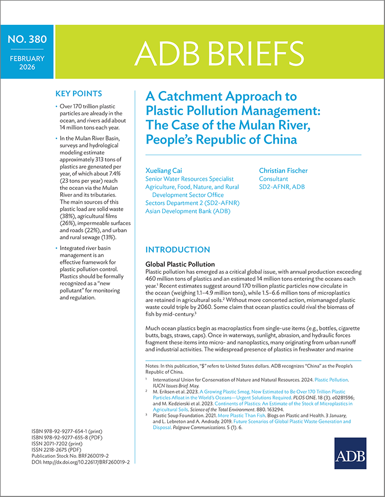 A Catchment Approach to Plastic Pollution Management: The Case of the Mulan River, People’s Republic of China